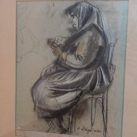 Картина на Анета Дръгушану ,рамкирана,пастел, снимка 3 - Други ценни предмети - 37118357
