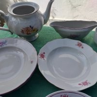 Български порцелан чинии,кана,купа, снимка 5 - Чинии - 34244475