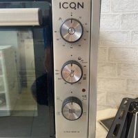 Мини фурна ICQN 42 литра 3 нива 230 градуса печка вентилатор 1800W, снимка 3 - Печки, фурни - 42486608