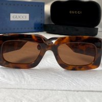 Gucci 2023 дамски слънчеви очила правоъгълни , снимка 2 - Слънчеви и диоптрични очила - 42764657