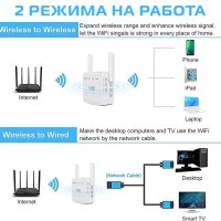 Wi-Fi усилвател рутер рипийтър MediaTek MT7628KN Wireless-N 300 Mbps + 1LAN, снимка 4 - Рутери - 26036510