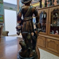 Уникална антикварна авторска френска фигура статуетка , снимка 5 - Антикварни и старинни предмети - 40387809