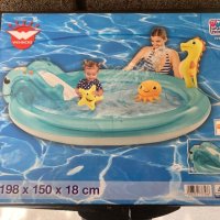 Детски басейн с пързалка Happy People Pool Ocean, снимка 2 - Надуваеми играчки - 40526032