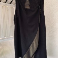Дизайнерска рокля/туника  HACHE Италия,вълна и коприна, снимка 13 - Туники - 38583638