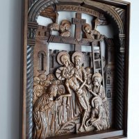 Дърворезба-"Снемане на Исус Христос от кръста", снимка 2 - Други - 22120366