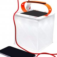 соларен лагерен фенер и зарядно устройство за телефон, снимка 1 - Къмпинг осветление - 40140824