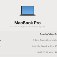 MacBook pro 13-inch 2020 като нов 16GB ram, снимка 3 - Лаптопи за работа - 44804376