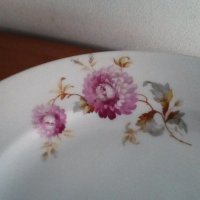 Порцеланова чиния, стара, ретро, снимка 4 - Чинии - 25895477
