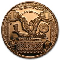 Медна монета 1 униця - 1 долар Американски орел, снимка 2 - Нумизматика и бонистика - 44351577