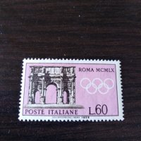 Пощенска марка 5бр-ИТАЛИЯ-Олимпийски игри 1960, снимка 2 - Филателия - 39854086