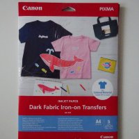 Хартия Canon Light + Dark Fabric Iron-on Transfer, A4, снимка 4 - Консумативи за принтери - 42678896