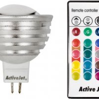 LED крушка Active Jet AJE-P3153RGB/GU5.3, снимка 1 - Крушки - 29682032