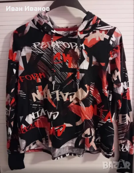 Оригинална дамска фланелка с качулка Calvin Klein, снимка 1