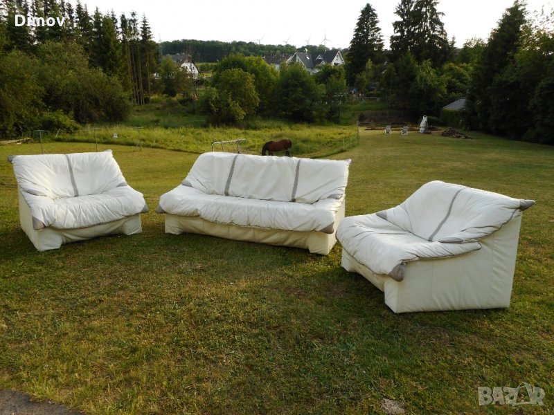 Холова гарнитура, естествена кожа Дизайнерска мебел.Внос. , снимка 1