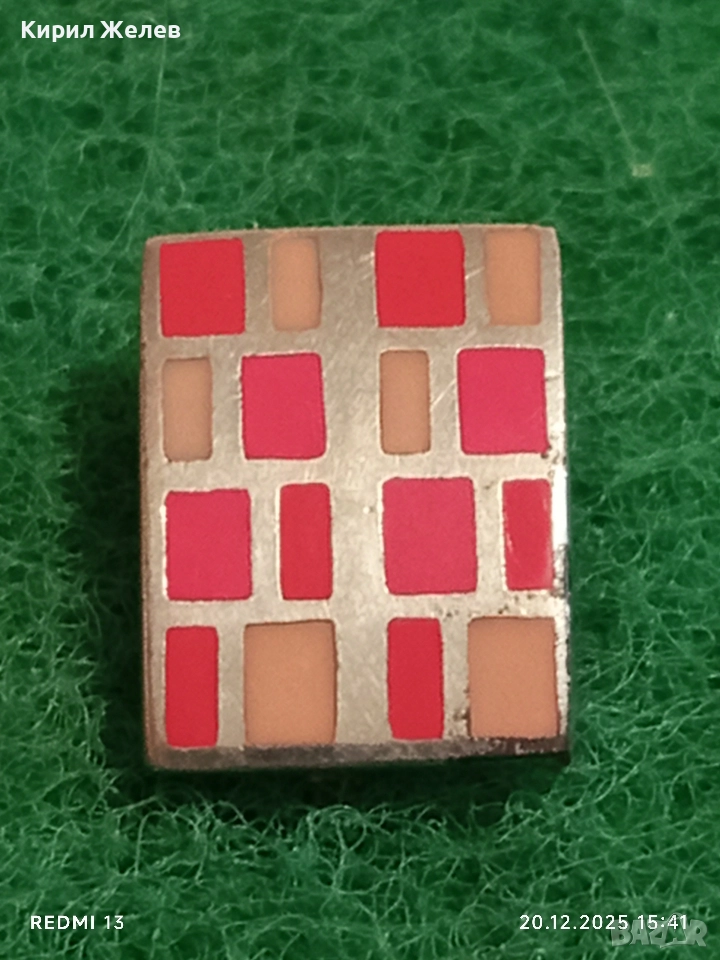 ВИНТИДЖ СРЕБЪРНА ВИСУЛКА с ЦВЕТЕН ЕМАЙЛ РЕТРО АРТ БИЖУ 45646, снимка 1