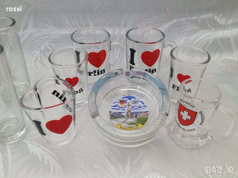 Красив немски сервиз за ракия 50-75 мл. и пепелник, снимка 1