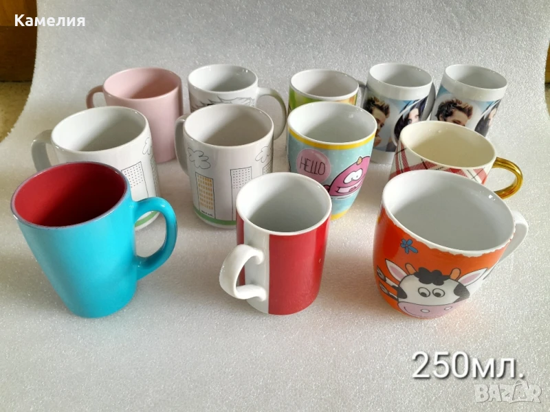 Лот: порцеланови чаши за кафе и чай, 200-250мл., снимка 1