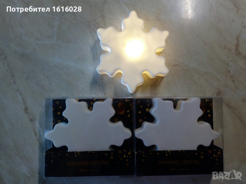 Коледна LED светеща снежинка., снимка 1