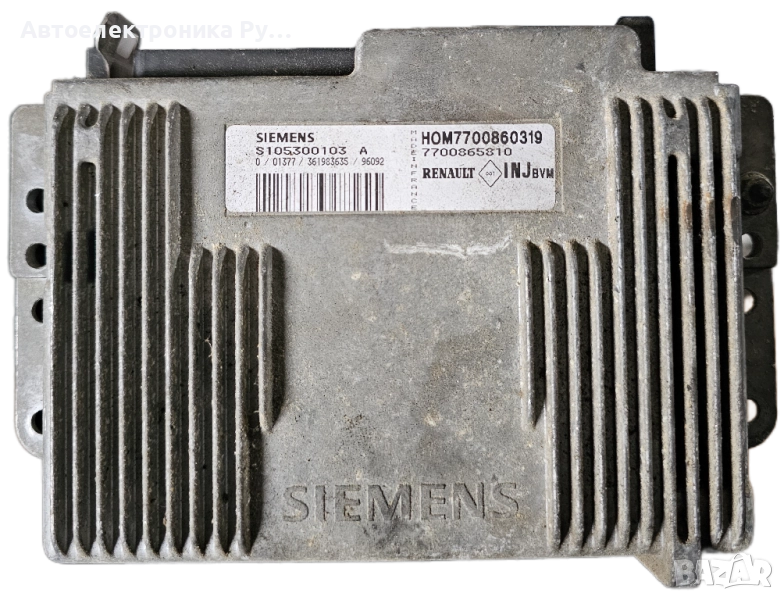 компютър Renault Megane I 1.6e 90PS ,7700865810 ,S105300103A,Renault FENIX5 / FENIX 5, снимка 1