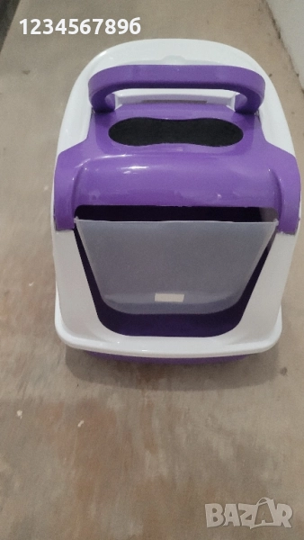 закрита котешка тоалетна с филтър, снимка 1