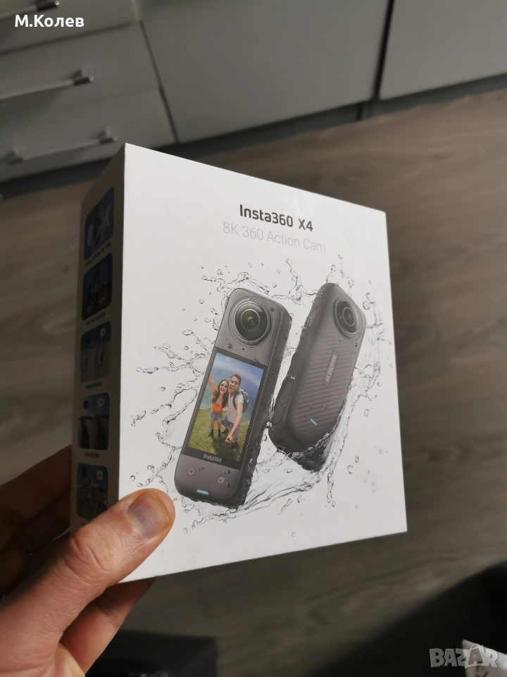 360 камера Insta360x4 в гаранция+подаръци, снимка 1