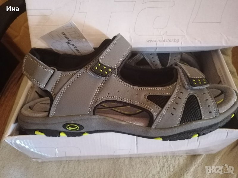 Сандали ест. кожа Мат стар, снимка 1