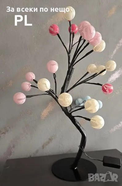 Коледно дръвче с шарени топки 50см, снимка 1