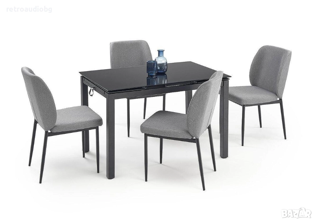  Трапезен комплект ДЖАСПЪР маса 110x70 с 4 стола, снимка 1