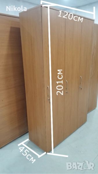 Гардероби за съблекалня с 3 врати 120/45/201см , гардероб за дрехи., снимка 1