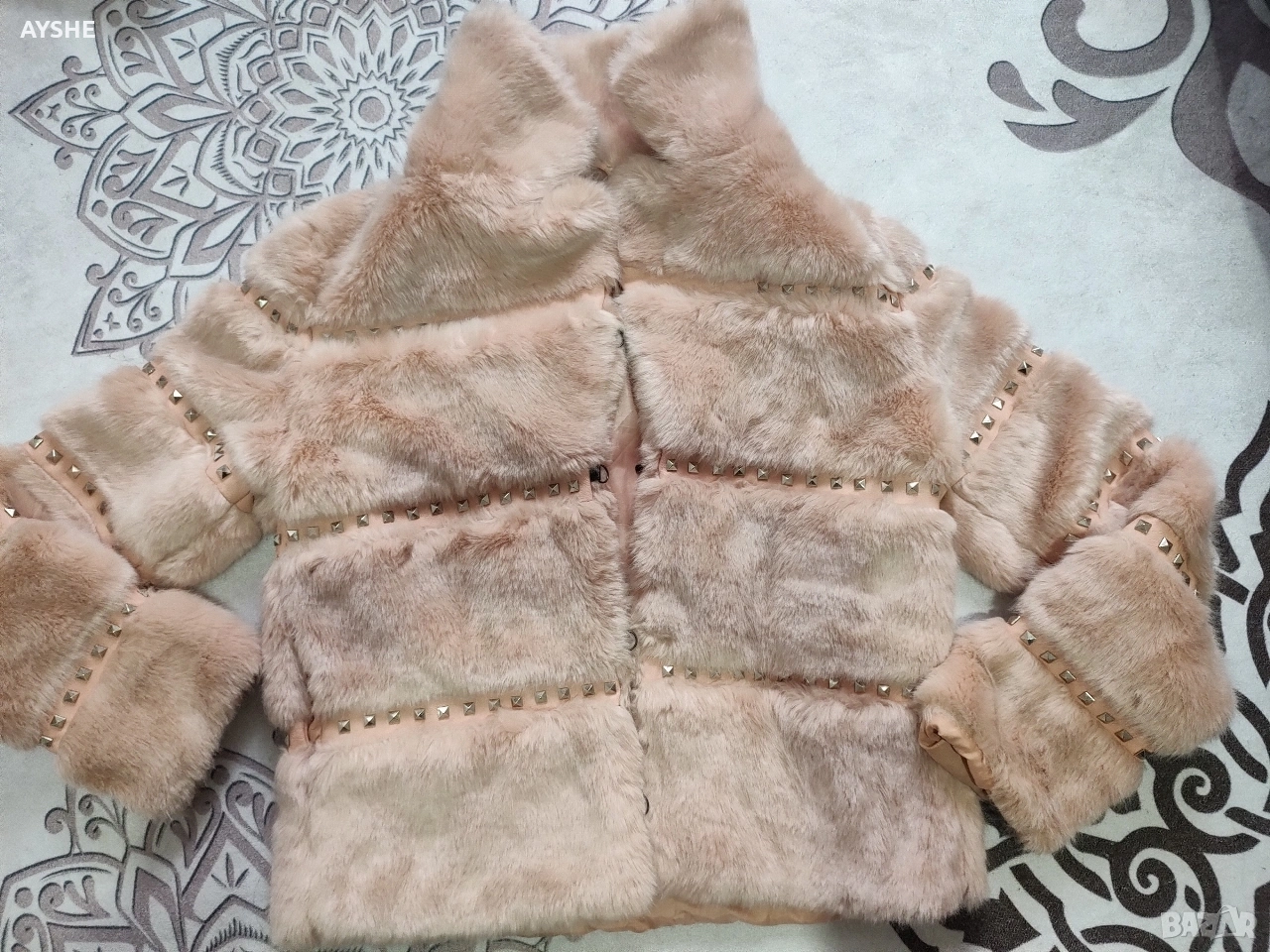 палто от естестен заешки косъм, снимка 1