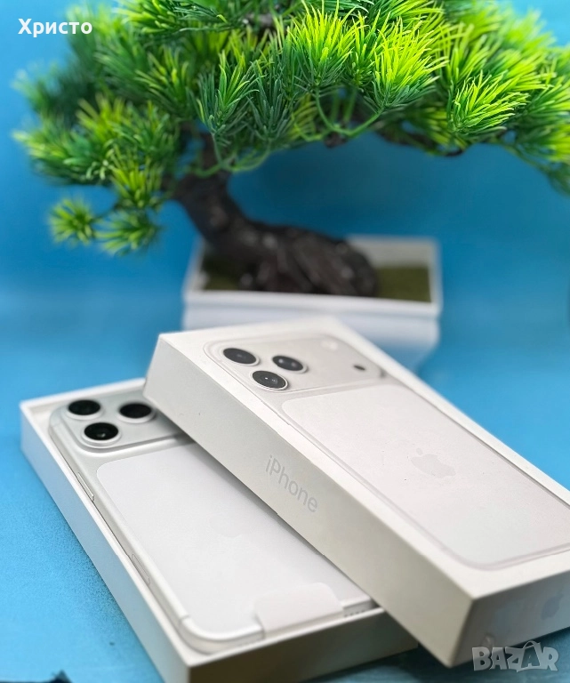  НОВ!!! Apple iPhone 17 Pro Max, 512GB, 5G, Silver + подарък оригинален адаптер Apple, снимка 1