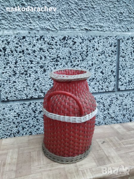 Оплетка пвц от стар буркан за туршия , снимка 1