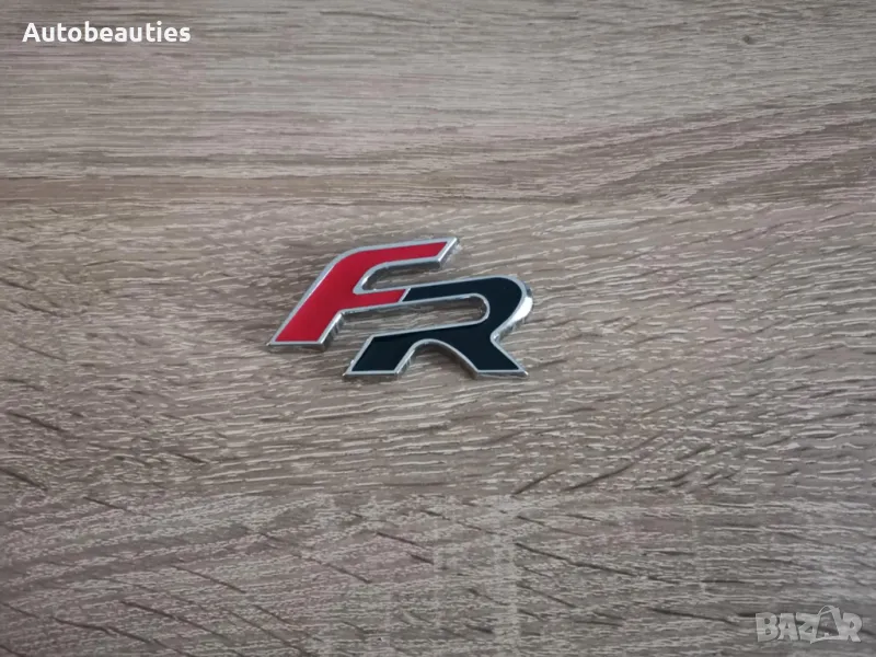 емблема Seat FR червено с черно , снимка 1