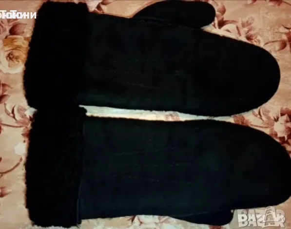 Нови Топли Дамски Ръкавици от Естествена Кожа M, снимка 1