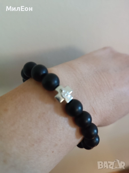 Гривна черен оникс , снимка 1