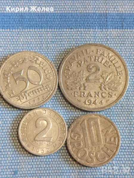 Четири монети от цял свят ФРАНЦИЯ, АВСТРИЯ ДОЙЧЕ РАЙХ стари редки за КОЛЕКЦИЯ 31505, снимка 1