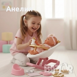 Кукла 2в1 с 13 аксесоара, снимка 1