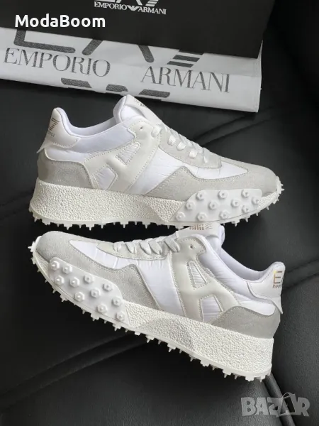 Emporio Armani бели дамски маратонки, снимка 1