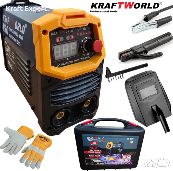 Професионален Инверторен Електрожен с Дисплей и Куфар, снимка 1