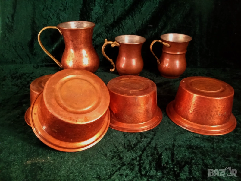 медни халби и купички за печене, снимка 1