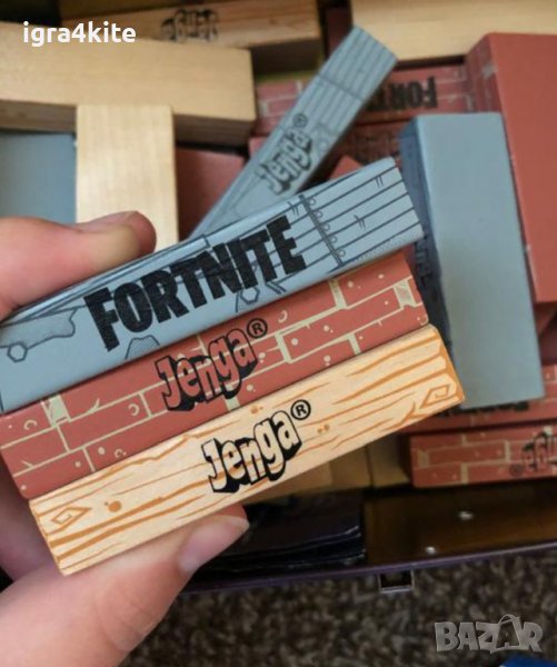 НАМАЛЕНИЕ! Модел дървена дженга Фортнайт Jenga Fortnite 54бр., снимка 1