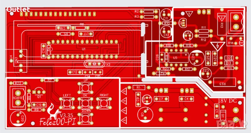 Felezjoo Pi металотърсач с дискриминация, снимка 1