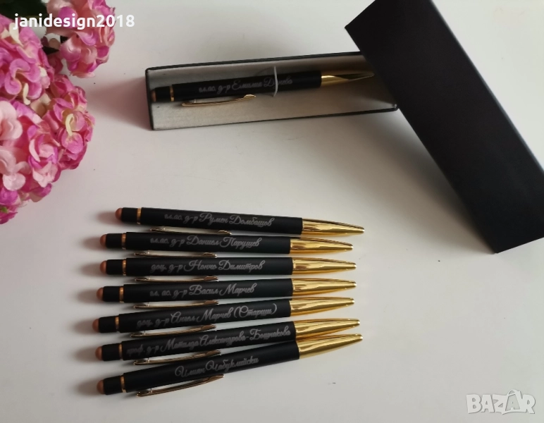 Гравирани химикали в кутия с надпис по поръчка подарък за преподаватели за завършване на университет, снимка 1