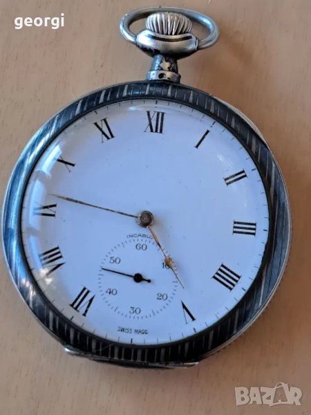 швейцарски джобен часовник Incablock nielo , снимка 1