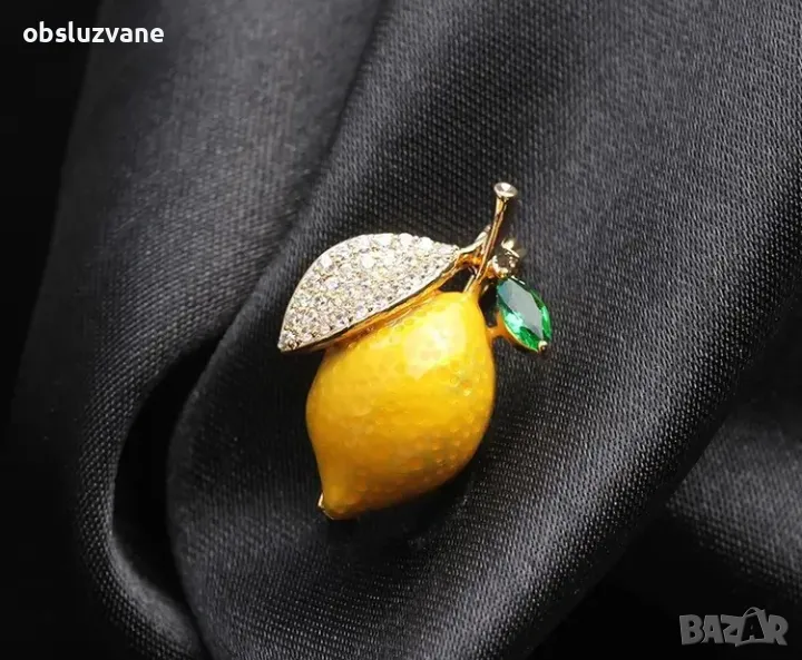 Брошка лимон, снимка 1