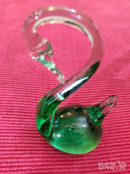 Статуетка лебед от цветно стъкло Murano. , снимка 1