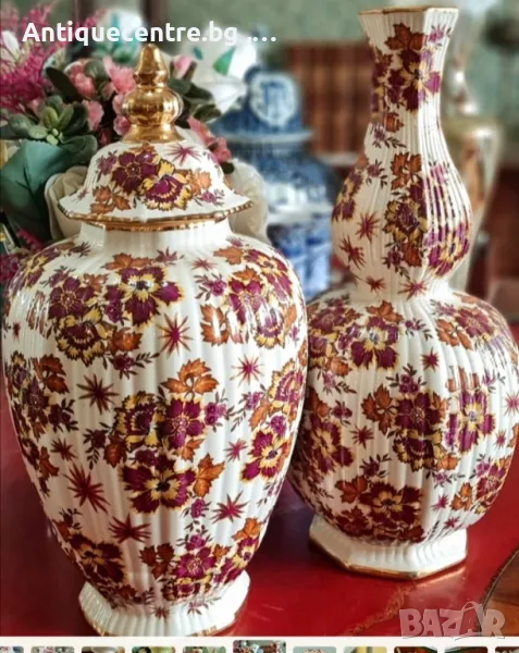 Арт Деко  Прекрасни ,Флорални вази  , снимка 1