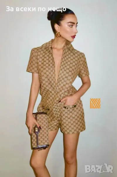 Gucci Дамски Къс Летен Гащеризон Гучи Код D2028, снимка 1