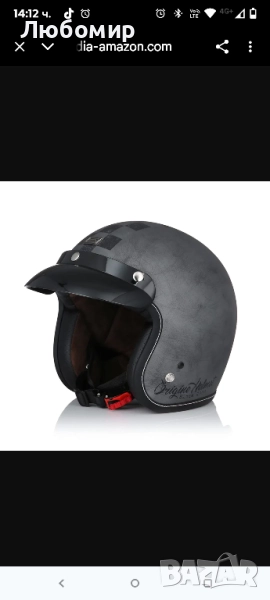 ORIGIN Каска за мотоциклет с отворено лице, джет, скутер, винтидж каска за скутер L 59-60 , снимка 1