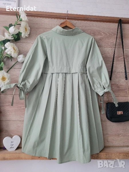 Нова риза туника в светло зелен цвят DAZI, снимка 1